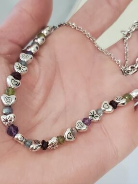 Brighton Heart & Multi Gem Bead Necklace